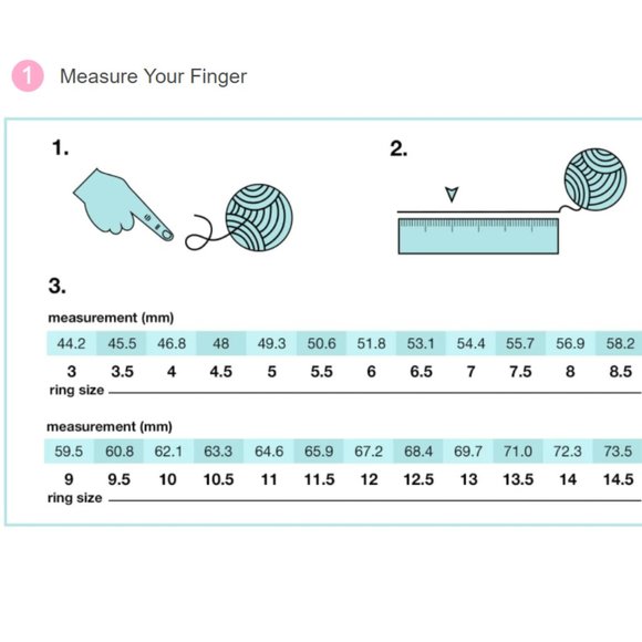 Find your ring size here! - Picture 2 of 3